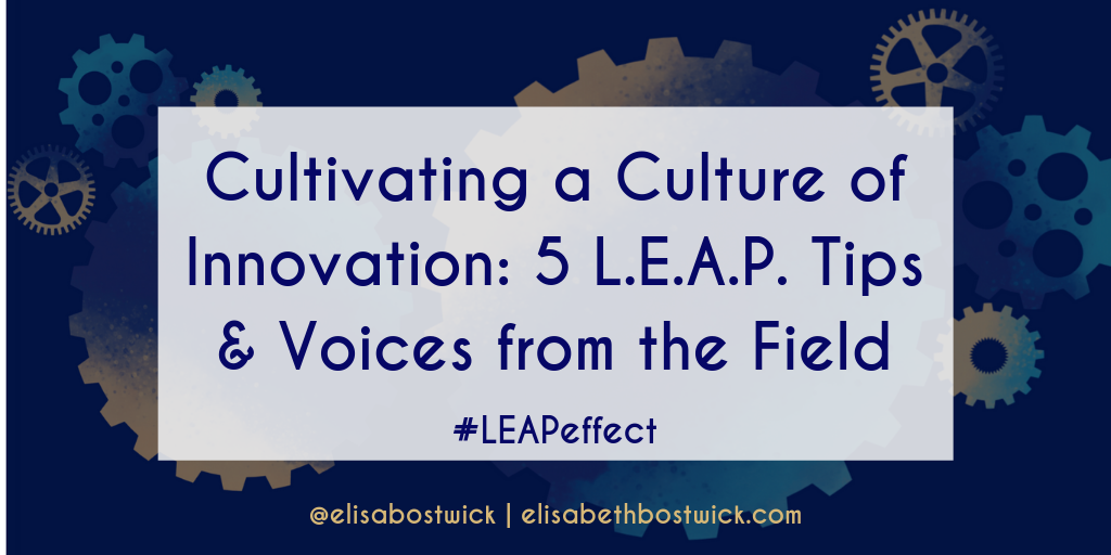 Cultivating a Culture of Innovation: 5 L.E.A.P. Tips & Voices from the Field